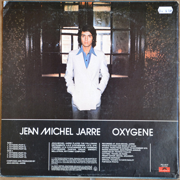 Jean-Michel Jarre : Oxygène (LP, Album, 72 )