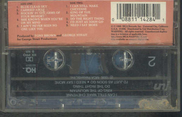 George Strait : Blue Clear Sky (Cass, Album)