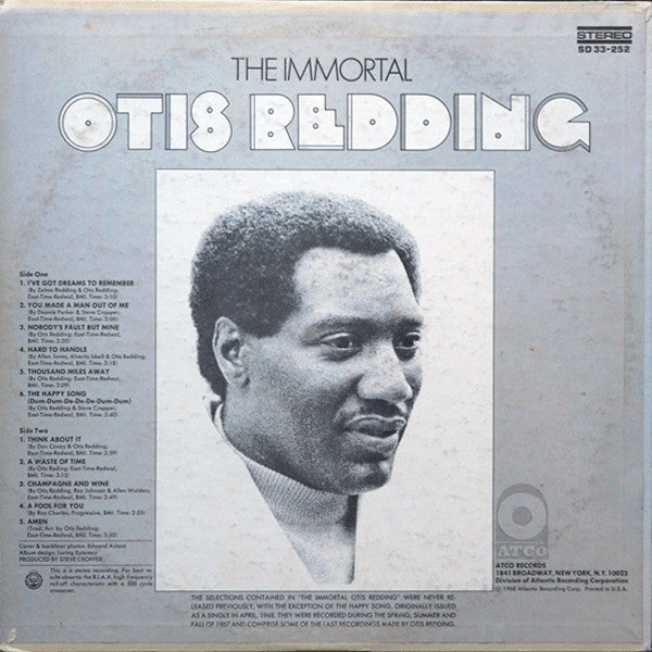 Otis Redding : The Immortal Otis Redding (LP, Album, MO )