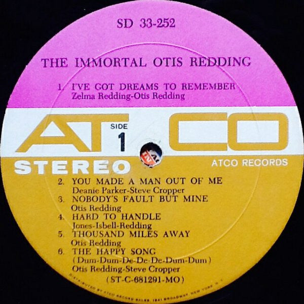 Otis Redding : The Immortal Otis Redding (LP, Album, MO )
