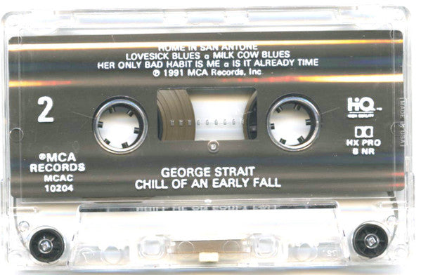 George Strait : Chill Of An Early Fall (Cass, Album)