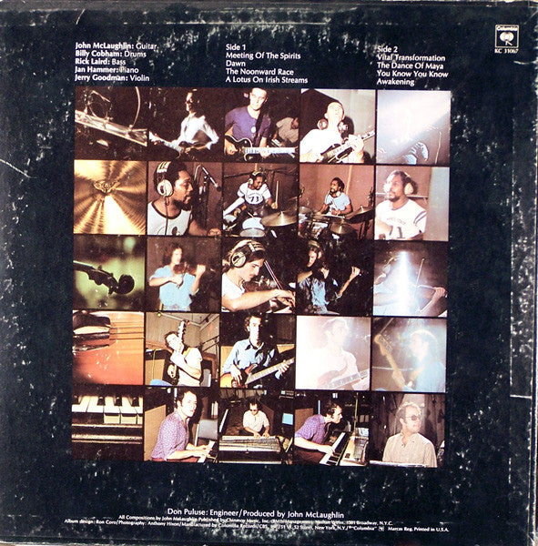 The Mahavishnu Orchestra* With John McLaughlin : The Inner Mounting Flame (LP, Album, Ter)
