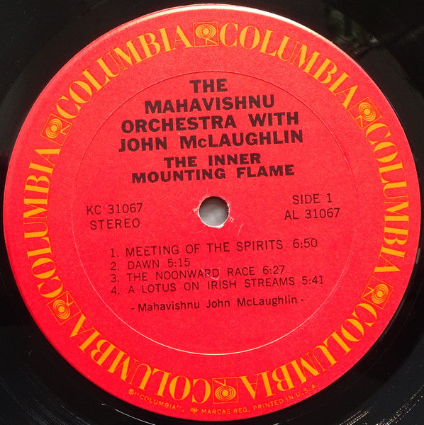 The Mahavishnu Orchestra* With John McLaughlin : The Inner Mounting Flame (LP, Album, Ter)