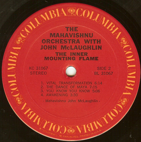 The Mahavishnu Orchestra* With John McLaughlin : The Inner Mounting Flame (LP, Album, Ter)