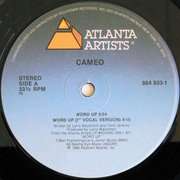 Cameo : Word Up! (12", Single, 70 )