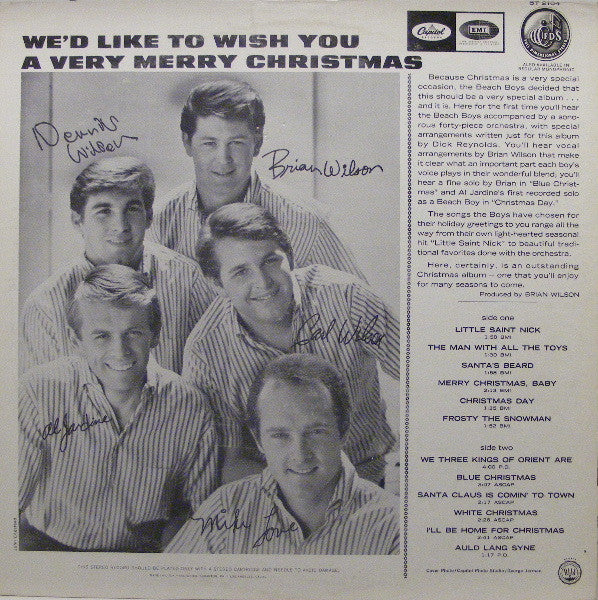 The Beach Boys : The Beach Boys' Christmas Album (LP, Album, Los)