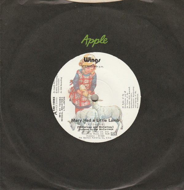 Wings (2) : Mary Had A Little Lamb (7", Single)