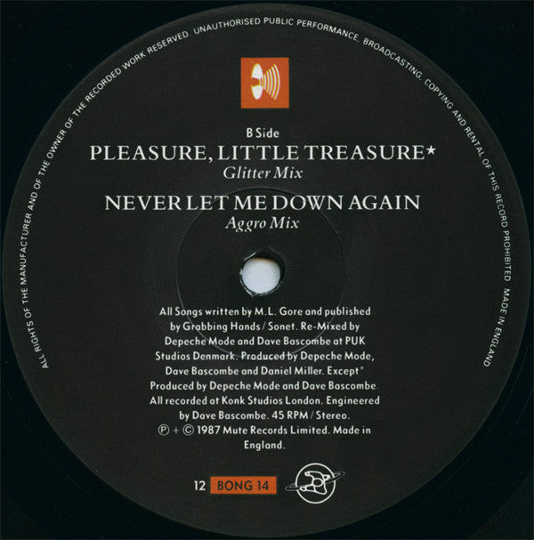 Depeche Mode : Never Let Me Down Again (Split Mix) (12", Single)