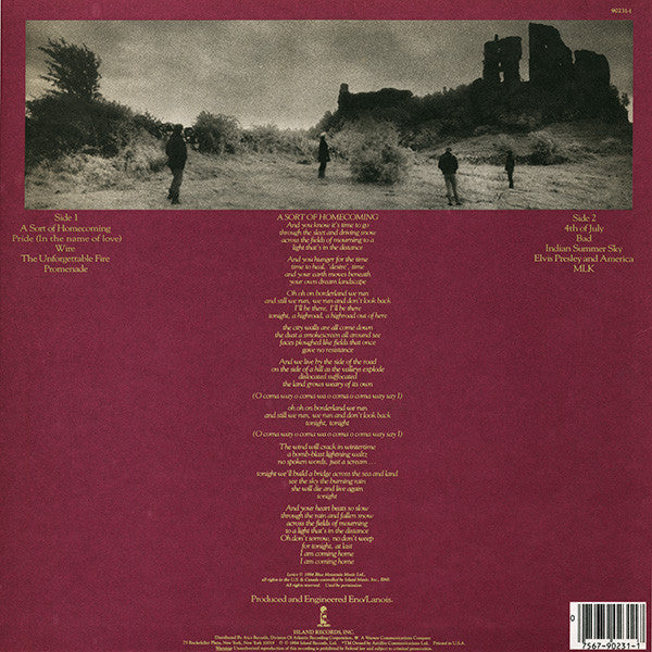 U2 : The Unforgettable Fire (LP, Album)