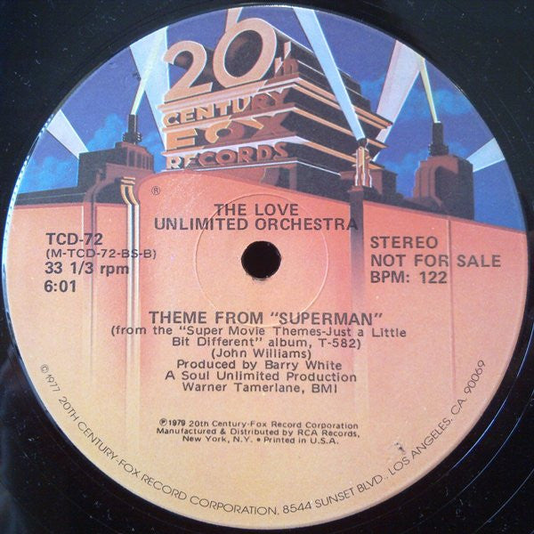 The Love Unlimited Orchestra* : Theme From "Shaft" (12", Promo)