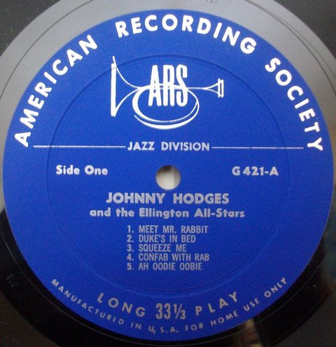 Johnny Hodges : Johnny Hodges And The Ellington All-Stars (LP)