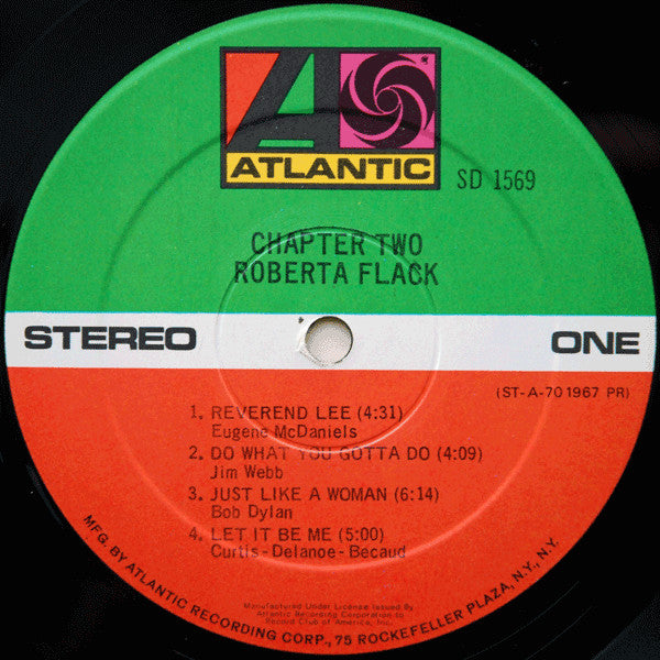 Roberta Flack : Chapter Two (LP, Album, Club, RE, Rec)