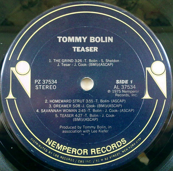 Tommy Bolin : Teaser (LP, Album, RE)