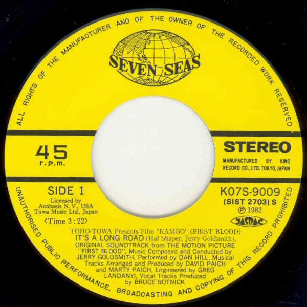 Dan Hill : It's A Long Road (7", Single)