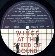 Wings (2) : Wings At The Speed Of Sound (LP, Album, Los)
