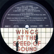 Wings (2) : Wings At The Speed Of Sound (LP, Album, Los)