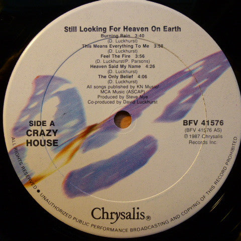 Crazy House : Still Looking For Heaven On Earth (LP, Album)