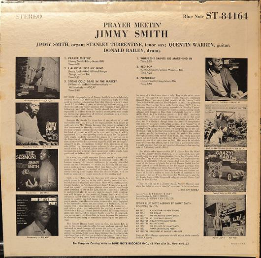 Jimmy Smith With Stanley Turrentine : Prayer Meetin' (LP, Album)