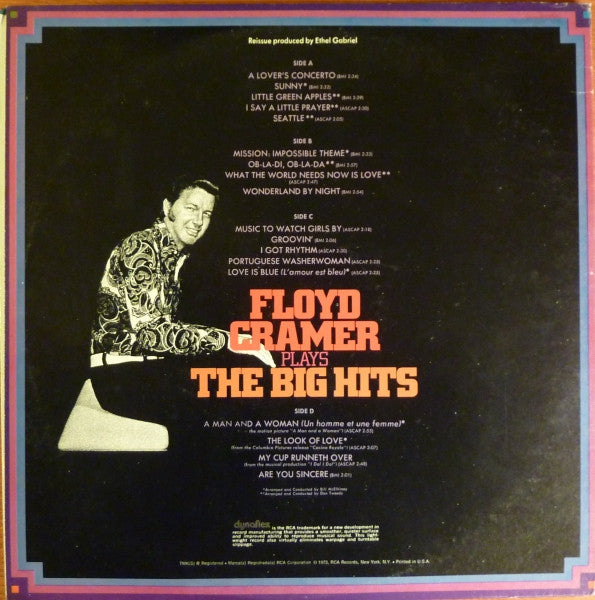 Floyd Cramer : Plays The Big Hits (2xLP, Comp, RE, Gat)