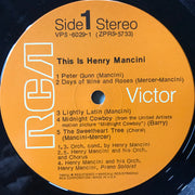Henry Mancini : This Is Henry Mancini (2xLP, Comp)