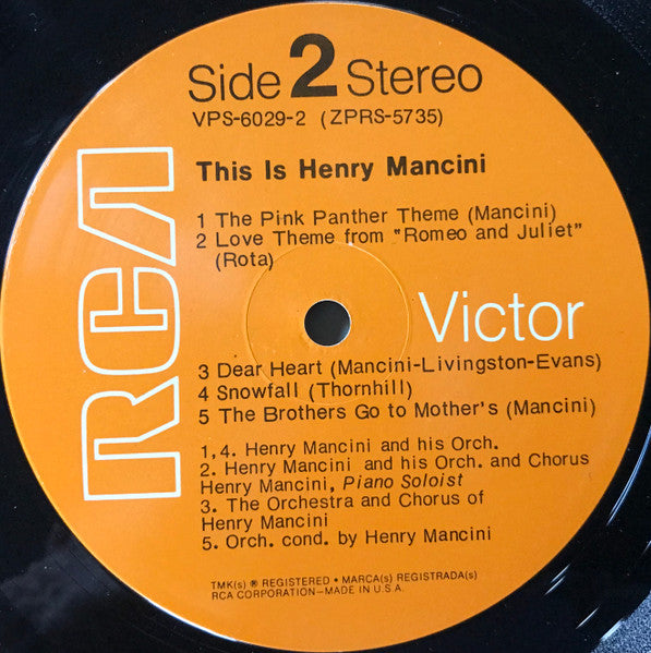 Henry Mancini : This Is Henry Mancini (2xLP, Comp)