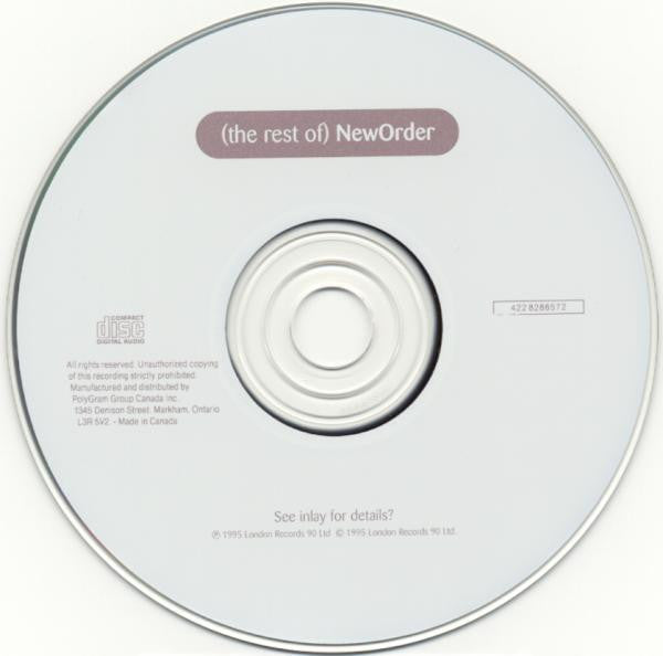New Order : (The Rest Of) NewOrder (CD, Comp)