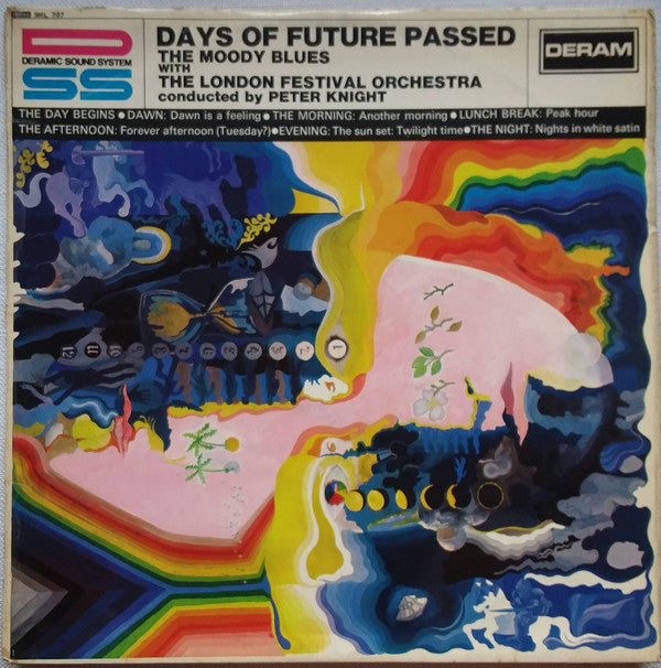The Moody Blues With The London Festival Orchestra Conducted By Peter Knight (5) : Days Of Future Passed (LP, Album, Bla)