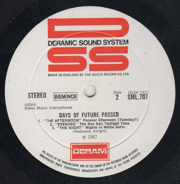 The Moody Blues With The London Festival Orchestra Conducted By Peter Knight (5) : Days Of Future Passed (LP, Album, Bla)