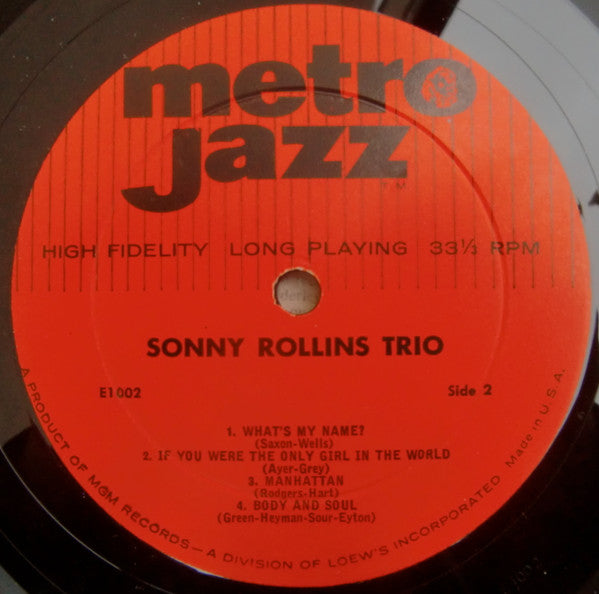 Sonny Rollins : Sonny Rollins And The Big Brass (LP, Album, Mono)