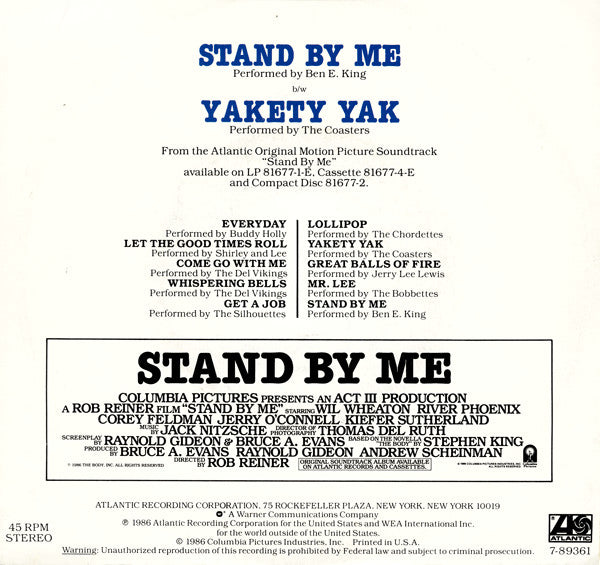 Ben E. King / The Coasters : Stand By Me / Yakety Yak (7", Single, All)