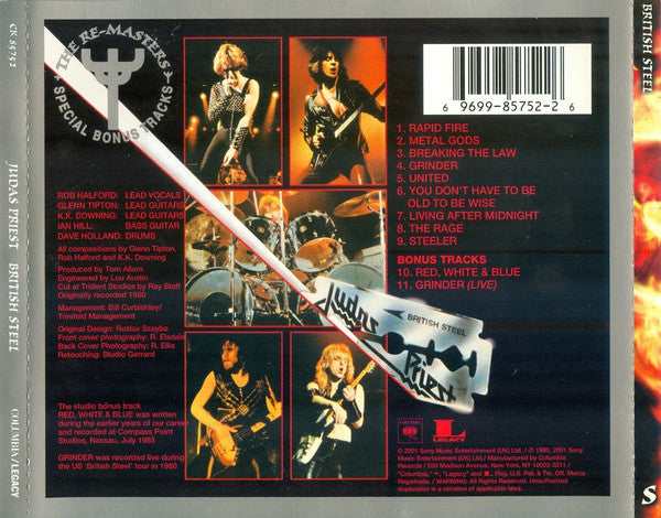 Judas Priest : British Steel (CD, Album, RE, RM)