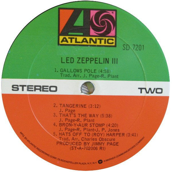 Buy Led Zeppelin : Led Zeppelin III (LP, Album, RE, RI ) Online