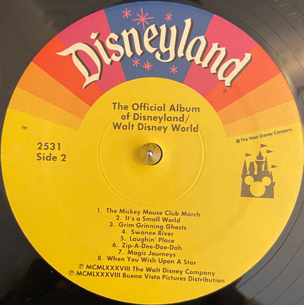 Walt Disney : The Official Album Of Disneyland / Walt Disney World (LP, Comp, Rai)