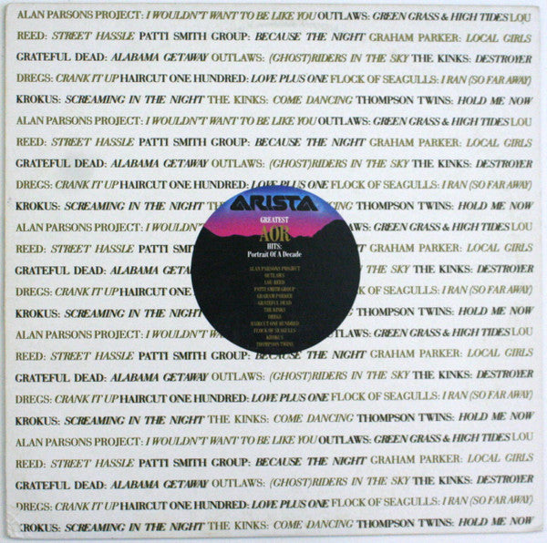 Various : Greatest AOR Hits:  Portrait Of A Decade (LP, Album, Comp)