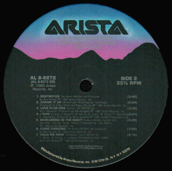 Various : Greatest AOR Hits:  Portrait Of A Decade (LP, Album, Comp)