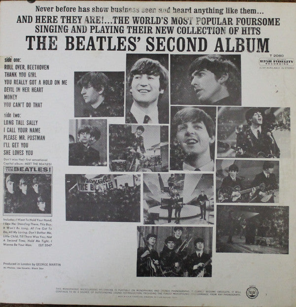 The Beatles : The Beatles' Second Album (LP, Album, Mono, Glo)