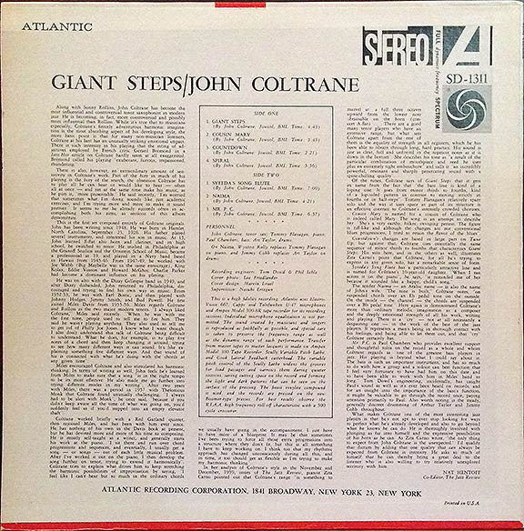 John Coltrane : Giant Steps (LP, Album, RE, SP-)