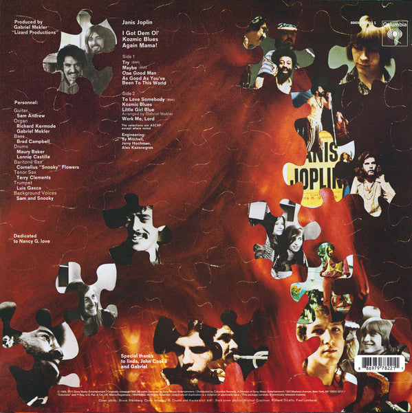 Janis Joplin : I Got Dem Ol' Kozmic Blues Again Mama! (LP, Album, RE, 180)