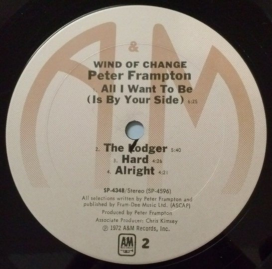 Peter Frampton : Wind Of Change (LP, Album, RE, Ter)