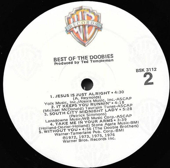 The Doobie Brothers : Best Of The Doobies (LP, Comp, RE, Win)