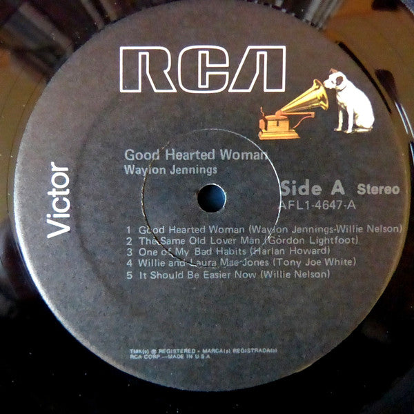 Waylon Jennings : Good Hearted Woman (LP, Album, RE)