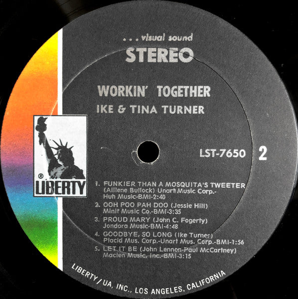 Ike & Tina Turner : Workin' Together (LP, Album, All)