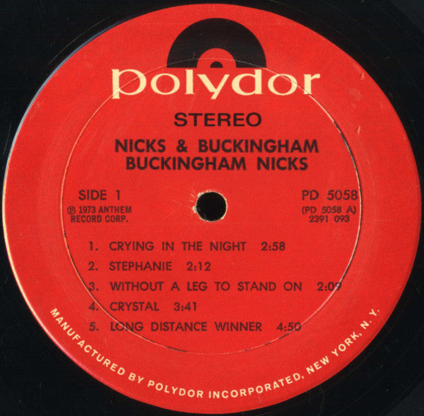 Buckingham Nicks : Buckingham Nicks (LP, Album, Mon)
