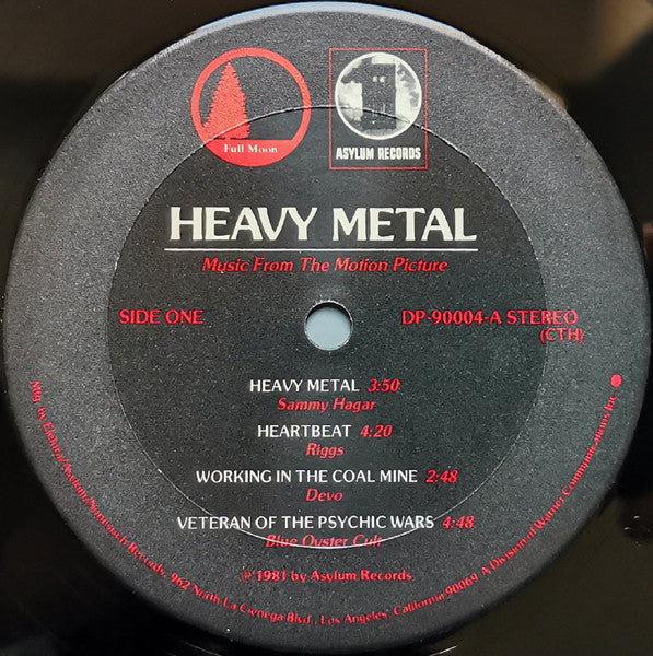 Various : Heavy Metal (Music From The Motion Picture) (2xLP, Album, Comp, CTH)
