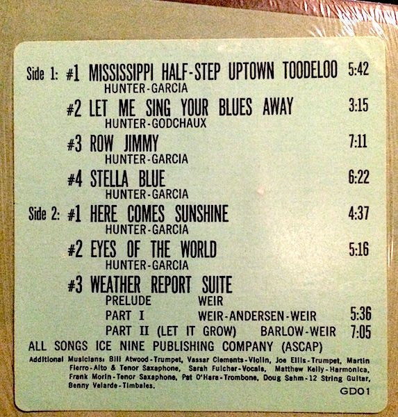 Grateful Dead* : Wake Of The Flood (LP, Album, Art)