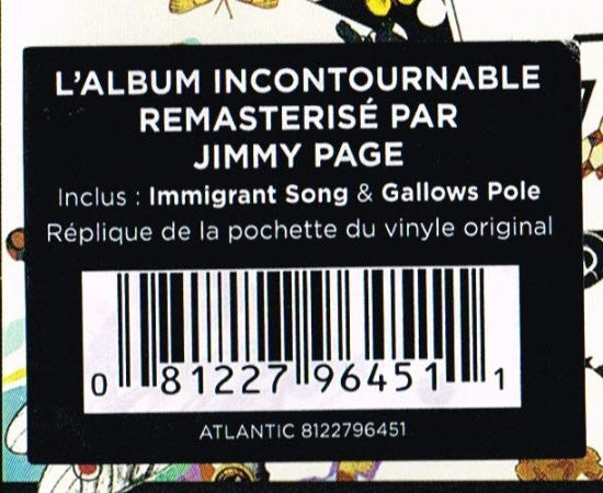 Led Zeppelin : Led Zeppelin III (CD, Album, RE, RM, Gat)