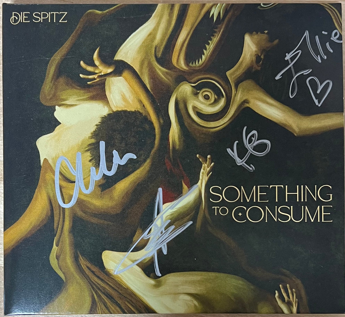 Die Spitz - Something To Consume Near Mint (NM or M-) Rock (CD, Album) (SIGNED)