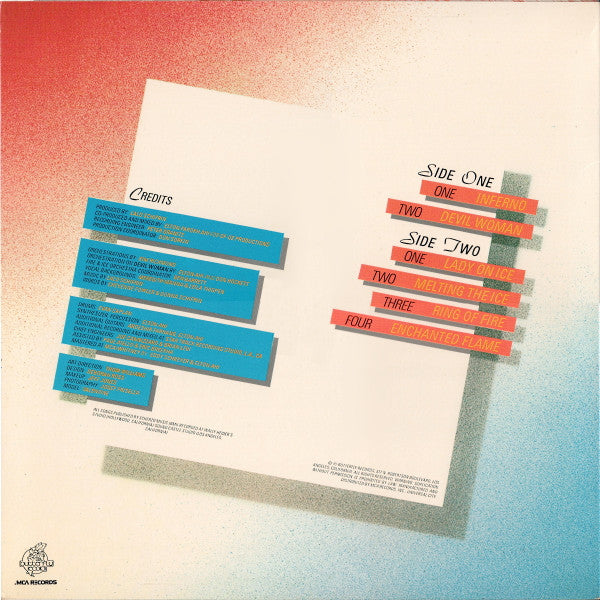 Fire And Ice (2) : Fire And Ice (LP, Album)