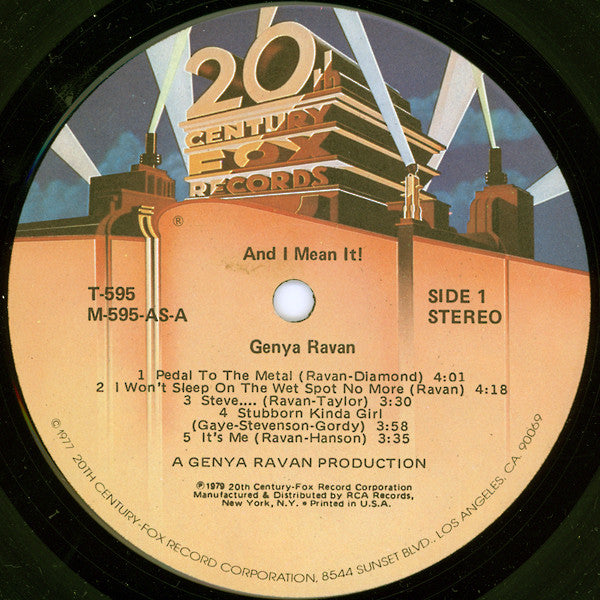 Genya Ravan : ...And I Mean It! (LP, Album)