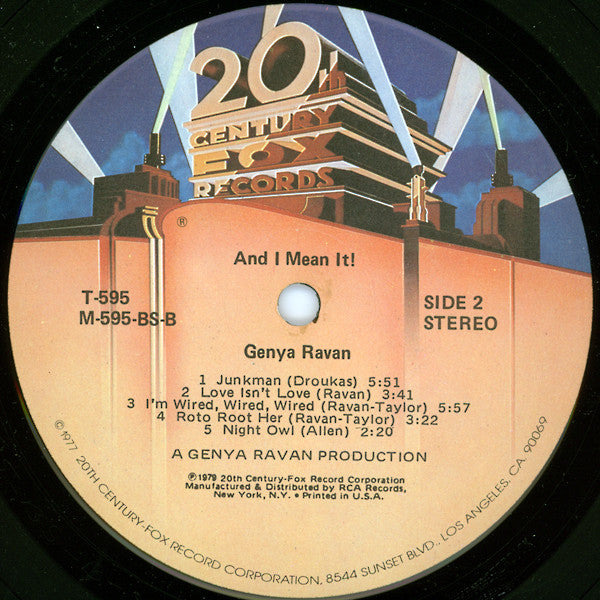 Genya Ravan : ...And I Mean It! (LP, Album)
